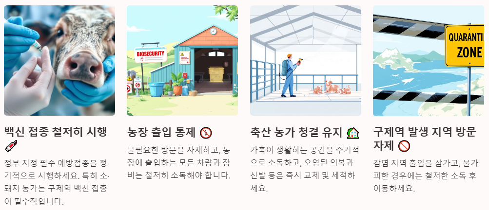 구제역 예방 및 방역 대책