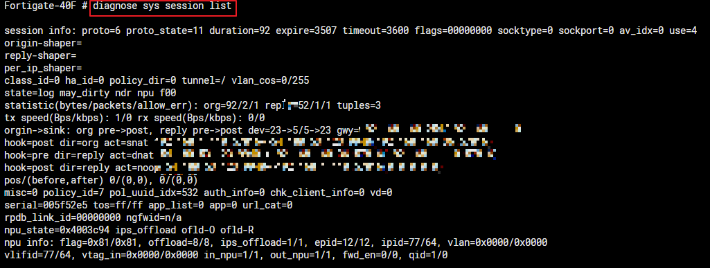 get sys session list