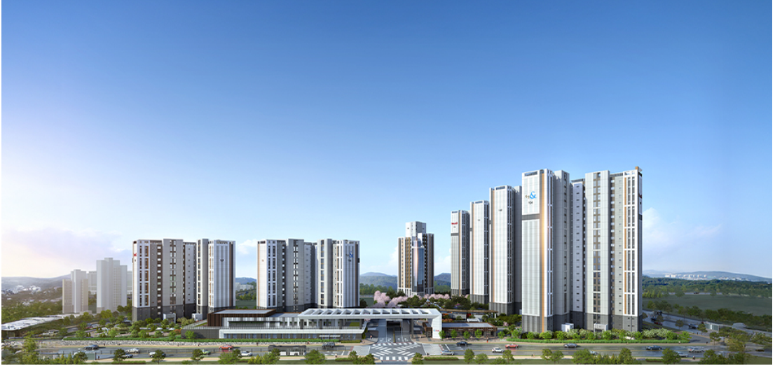 고덕 자연앤 하우스디 조감도