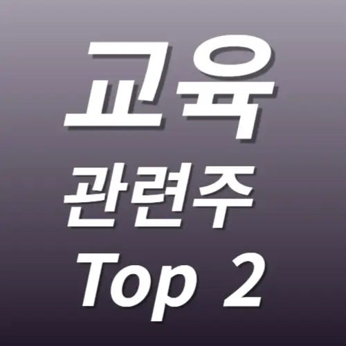 교육 관련주 수혜주