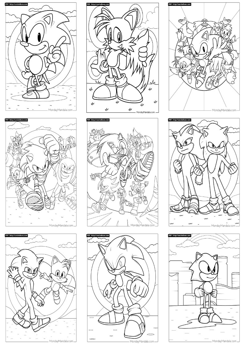 슈퍼소닉 색칠공부