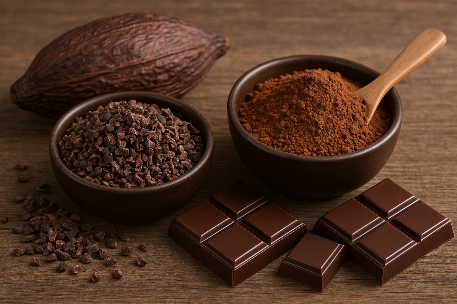 카카오닙스, 코코아가ㄹ루, 초콜릿