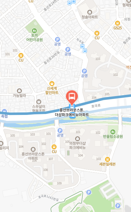 7300번 버스노선도 