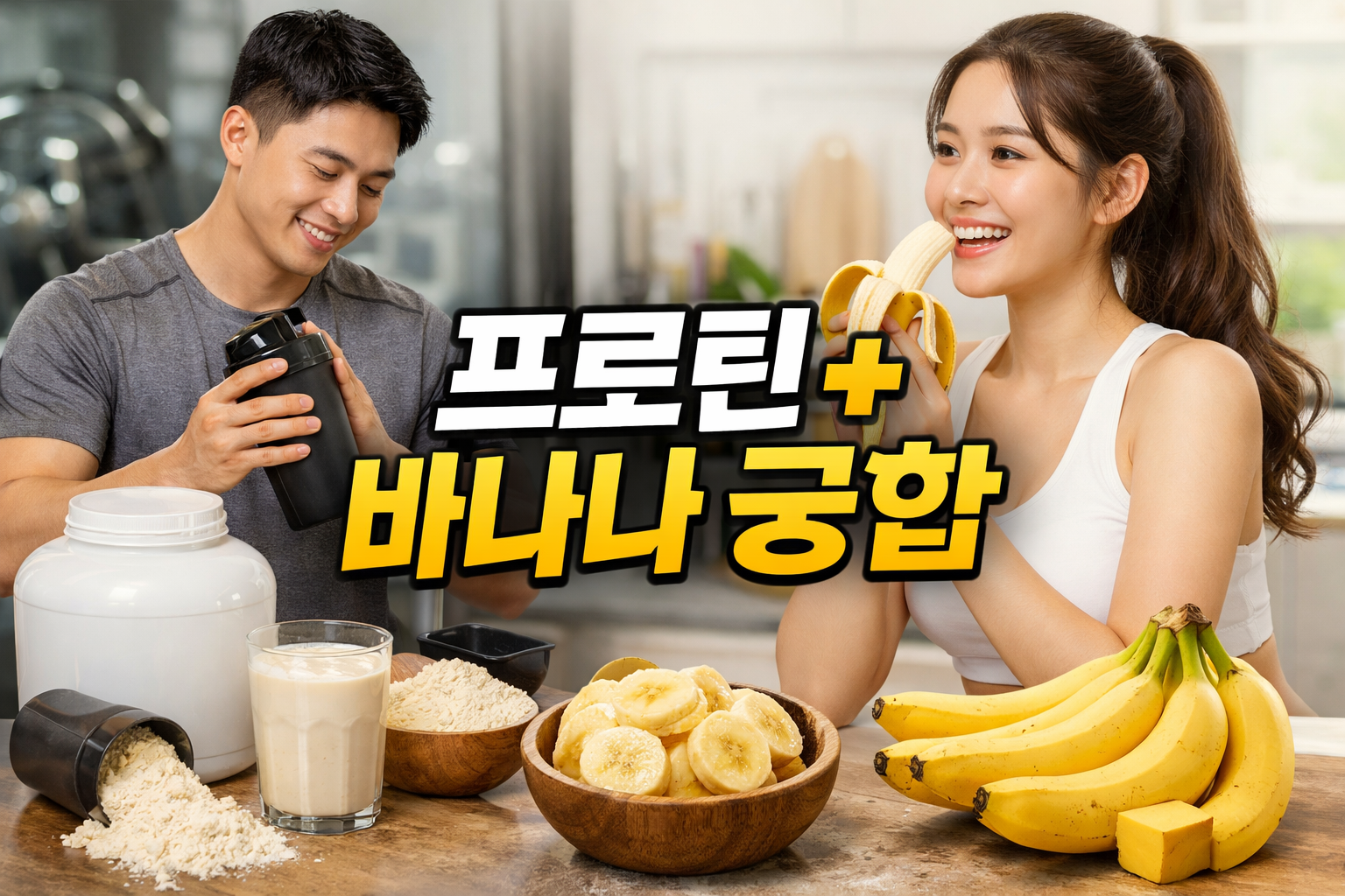 프로틴 + 바나나 궁합