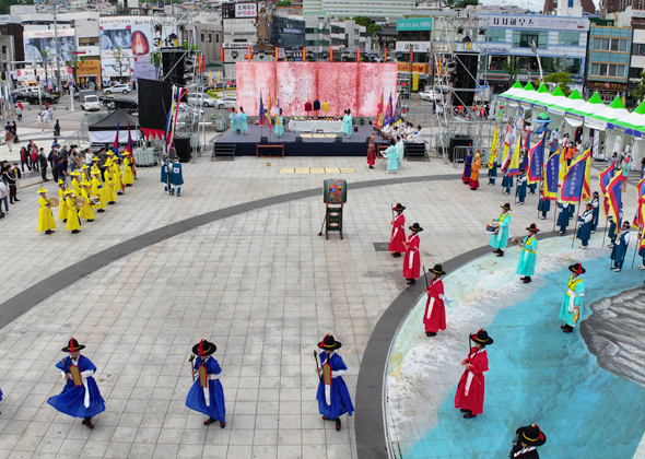 거북선축제 둑제 및 출정식 사진