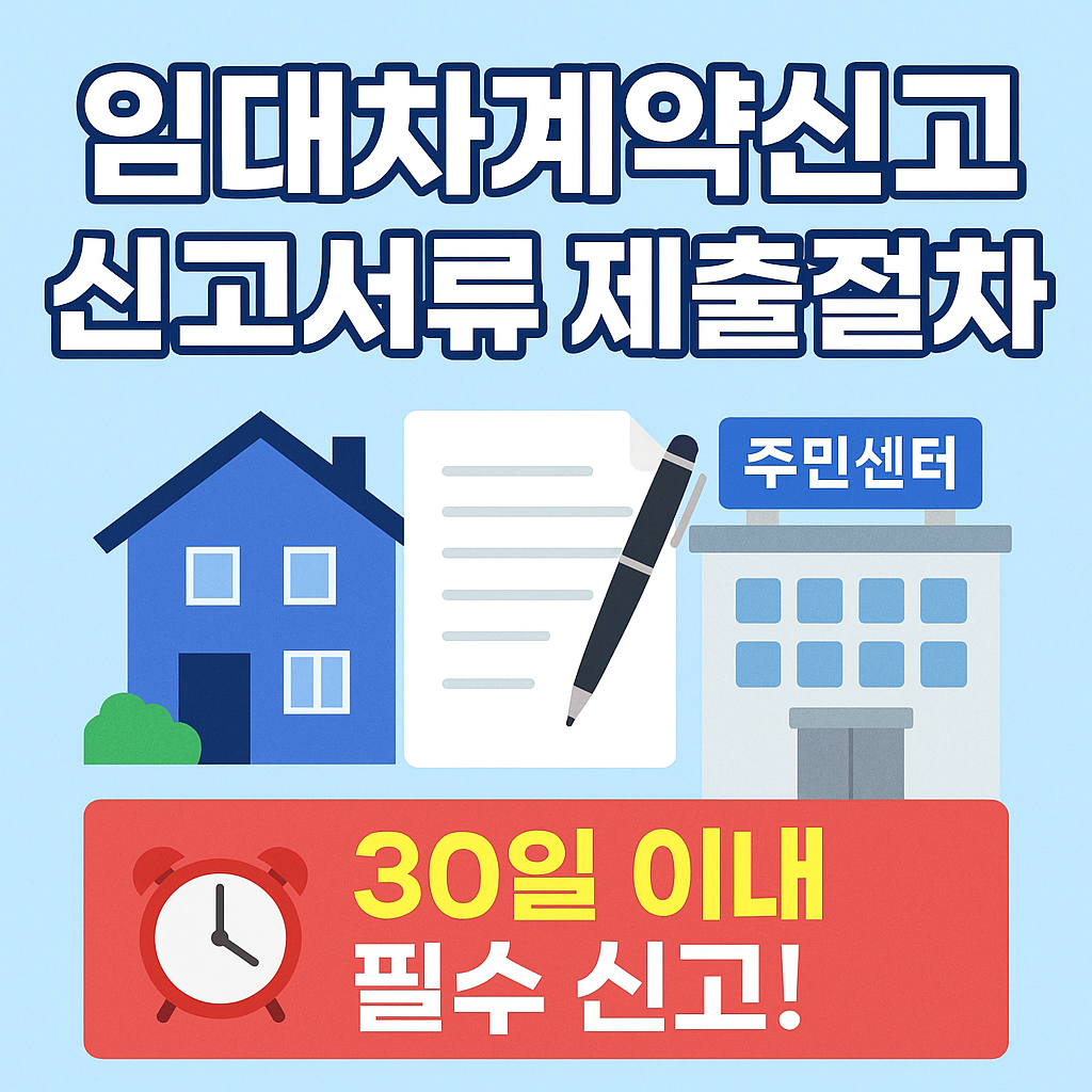 임대차계약신고서류 제출절차