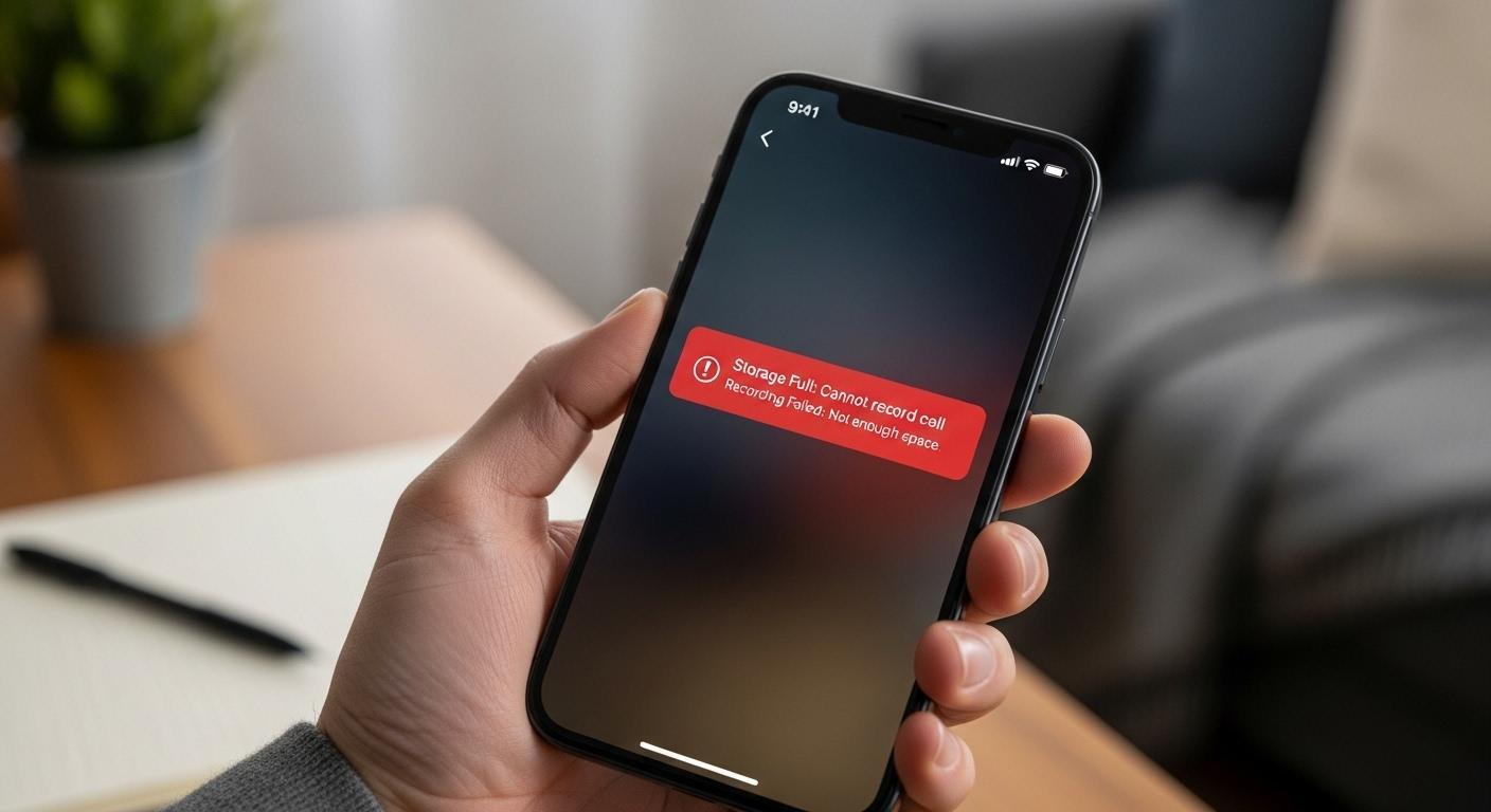 아이폰 통화녹음 저장 오류
