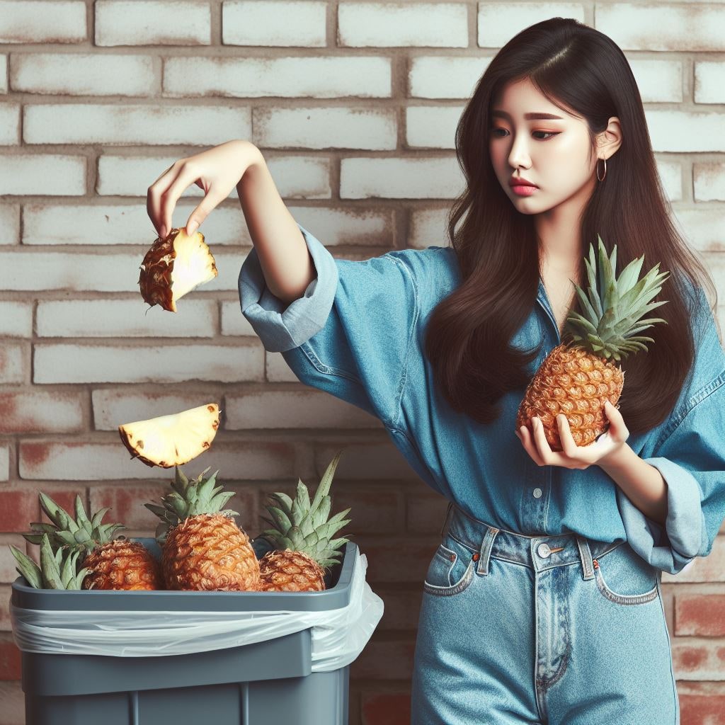 파인애플 껍질 음식물 쓰레기