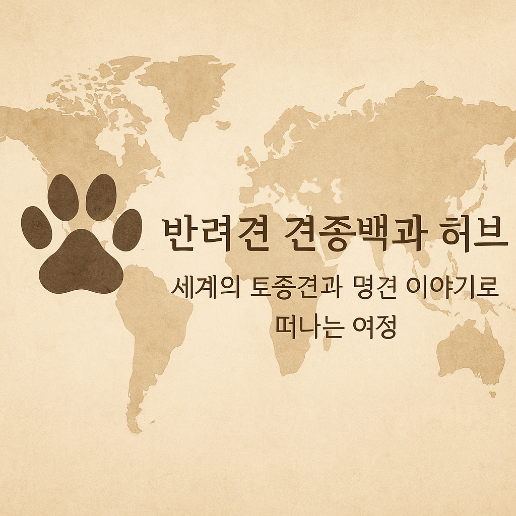 반려견 견종백과 허브 이미지: 세계의 토종견과 명견 이야기로 떠나는 여정