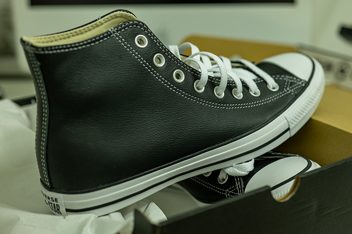 컨버스-레더-블랙-하이-후기