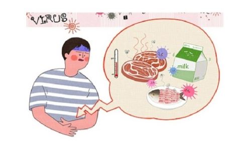 포도상구균 식중독 일러스트 이미지