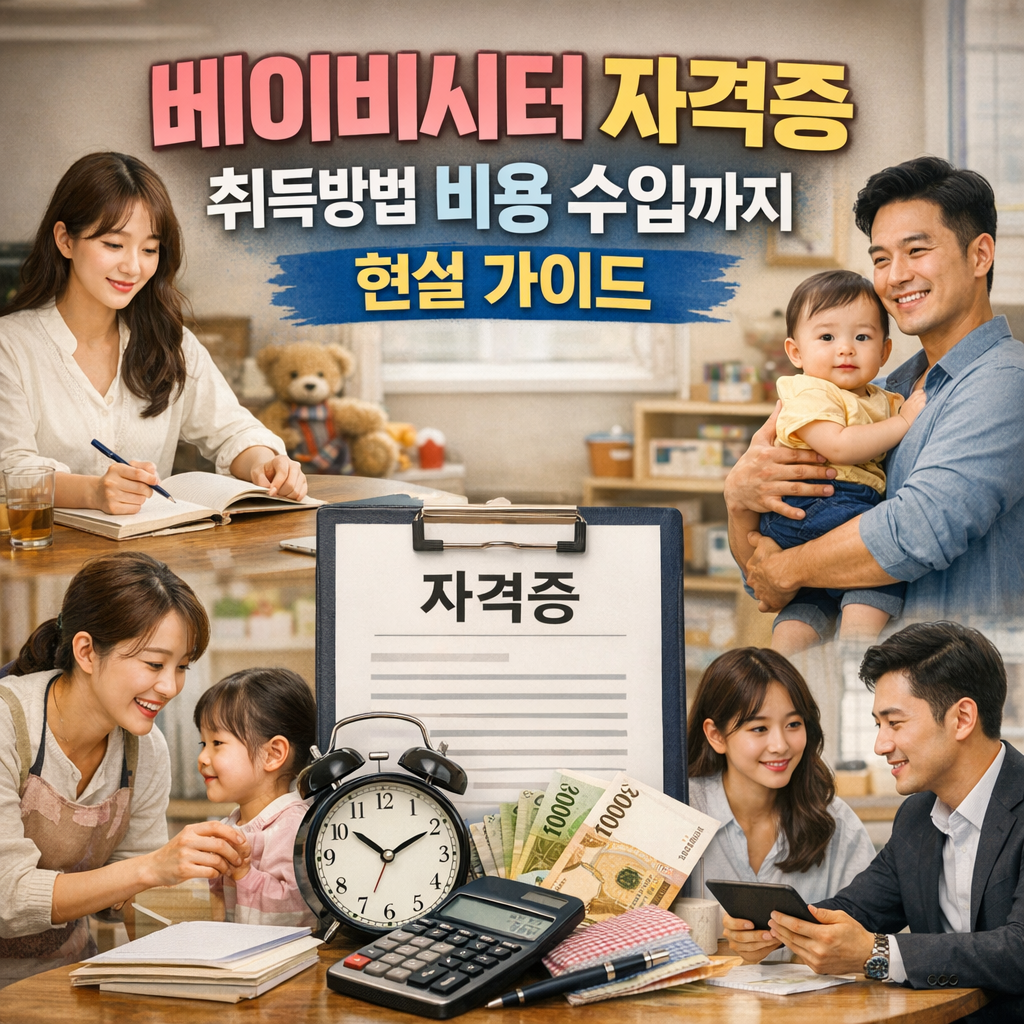 베이비시터 자격증 취득방법 비용 수입까지 현실 가이드