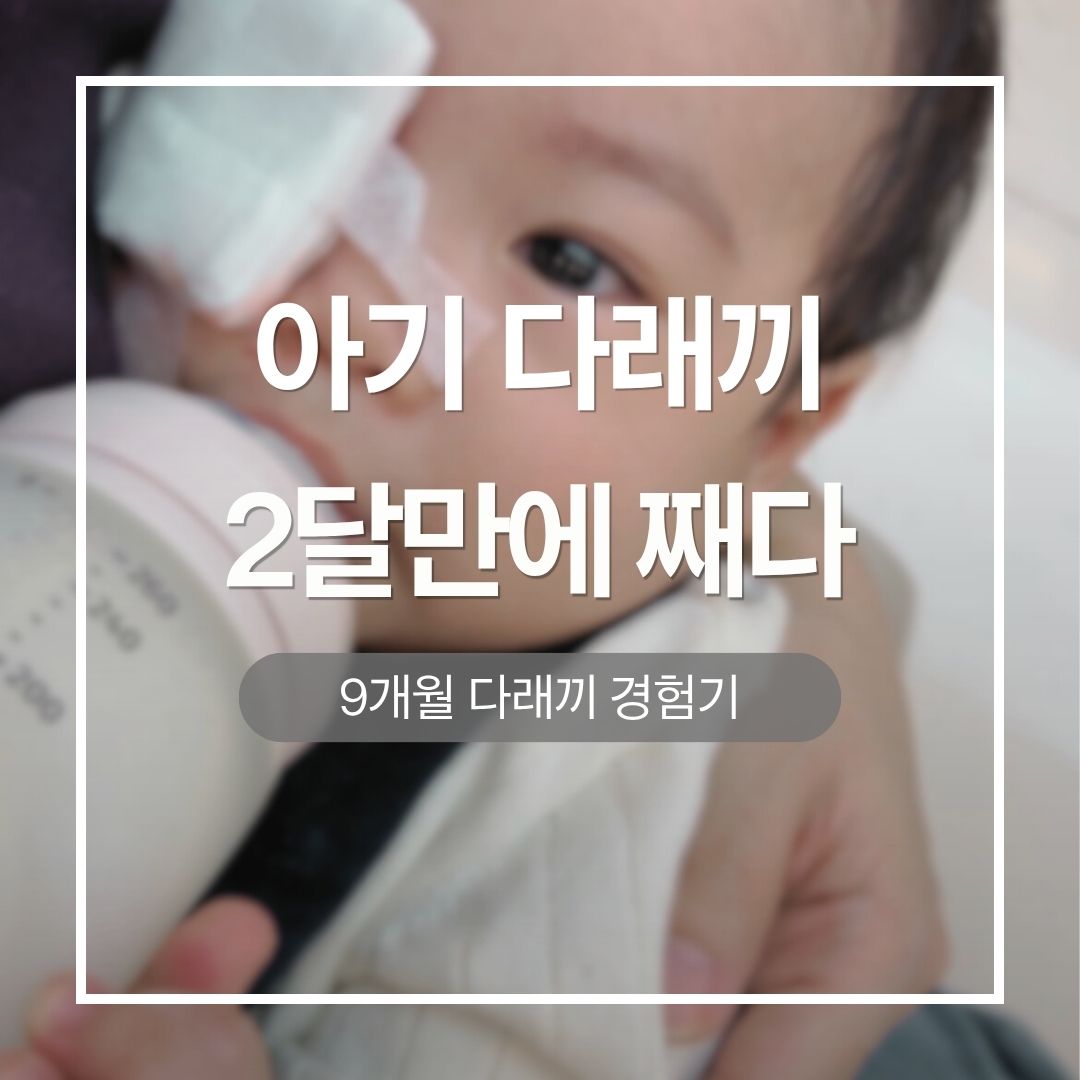 9개월 아기 다래끼 후기 썸네일 이미지 - 콩다래끼 시술 및 회복 과정