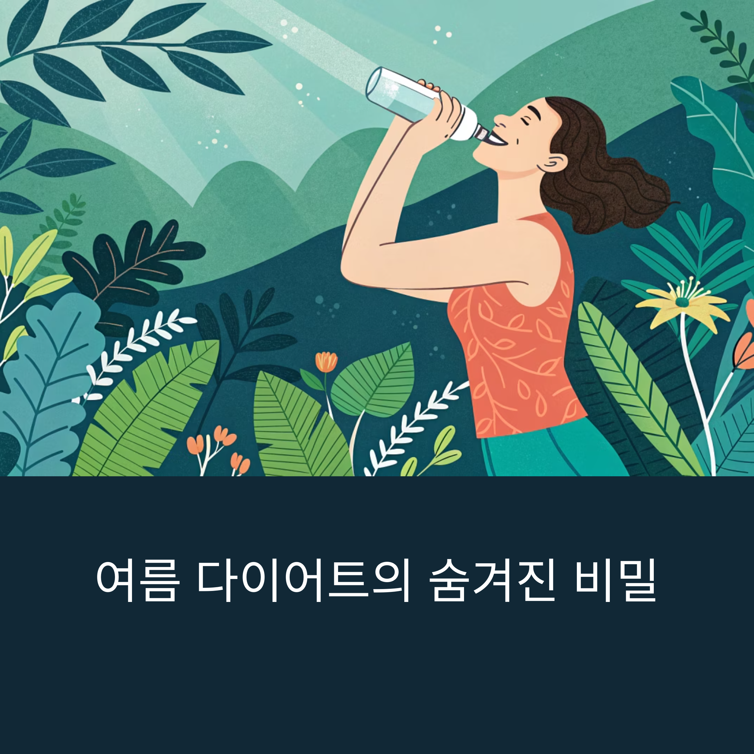 다이어트 성공의 비결, 수분 관리