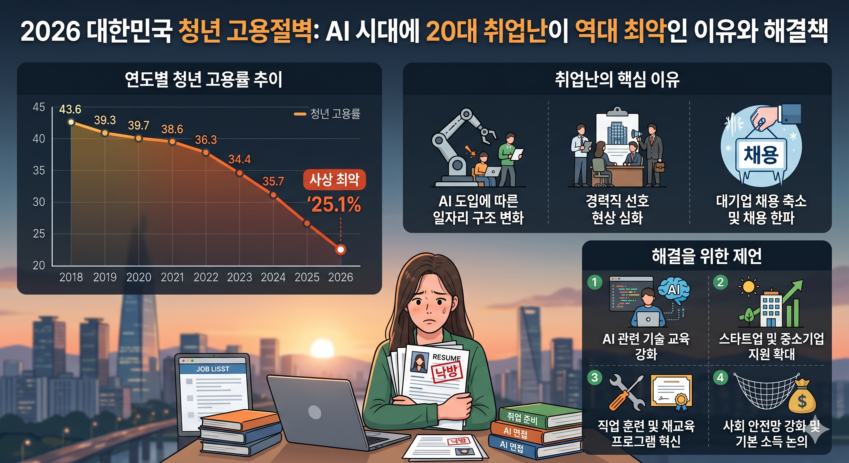 AI 시대에 20대 취업난이 역대 최악인 이유와 해결책