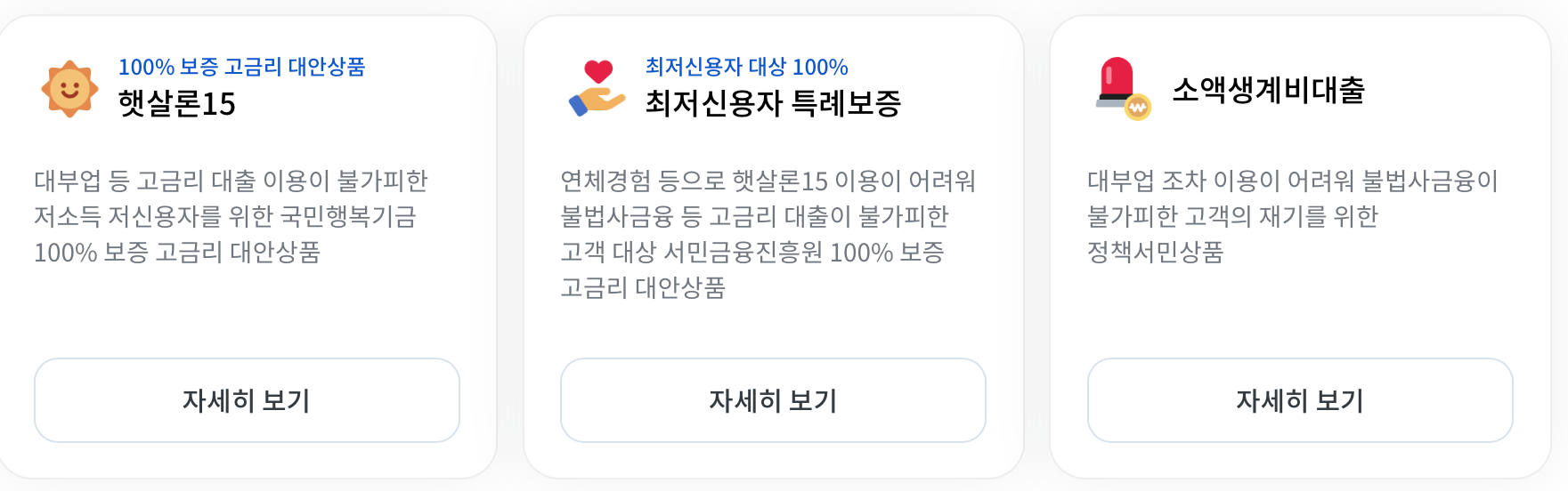 서민금융진흥원-고금리대안