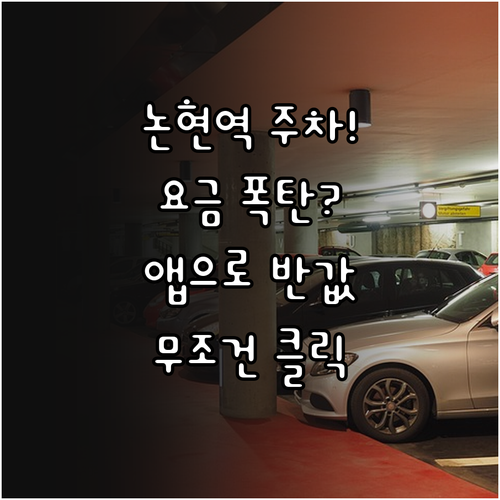 논현역 유료 주차 요금 정보와 앱 활..