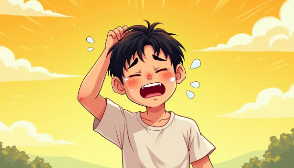 폭염-괴로운-남자