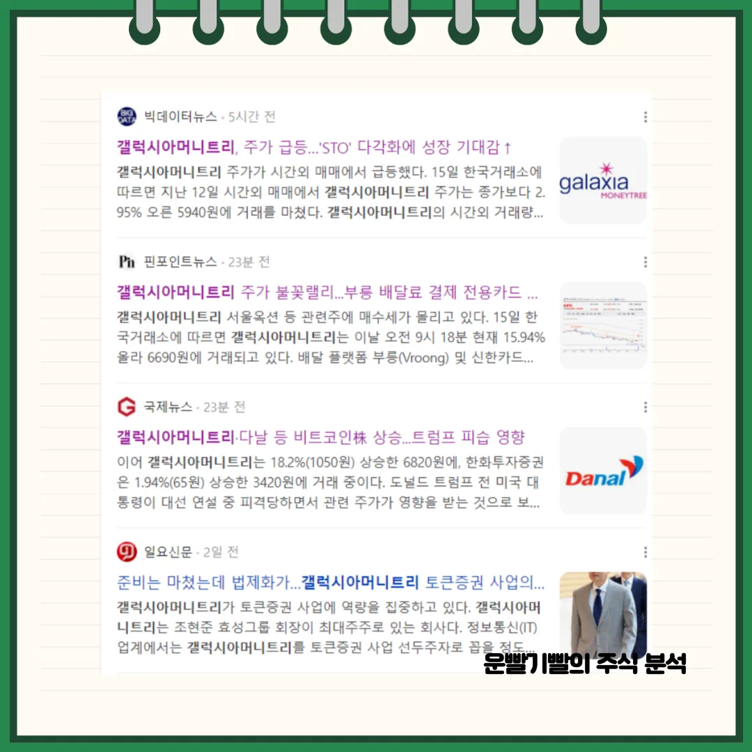 갤럭시아머니트리 뉴스