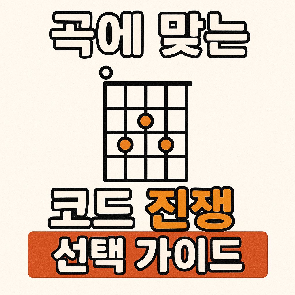 곡에 맞는 코드 진행 선택 가이드 관련 사진