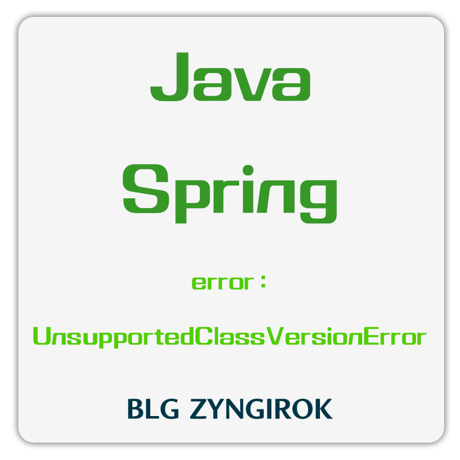 Java-Spring-Error-Unsupported-Class-Version-Error-썸네일-이미지이다.
