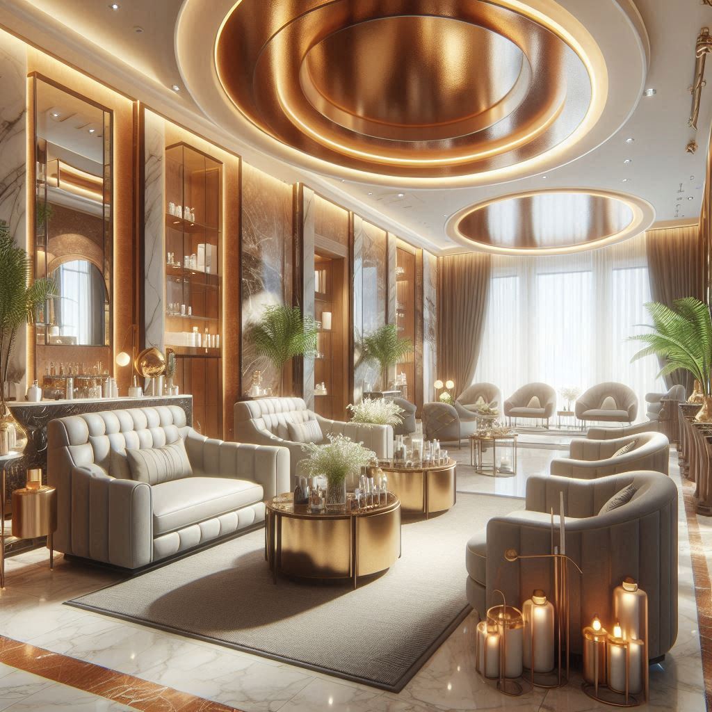 피부,체형관리 샵 배경