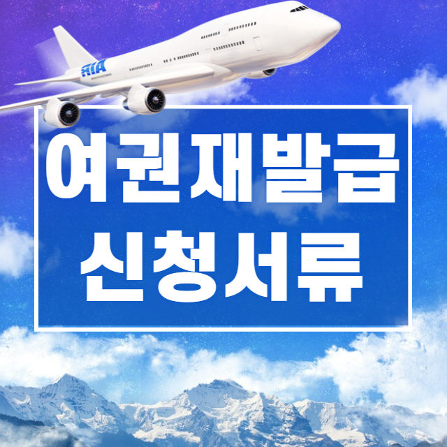 여권 재발급 신청서류