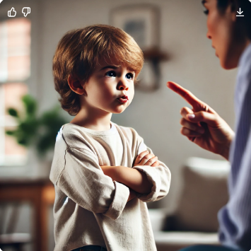 말대꾸하는 아이