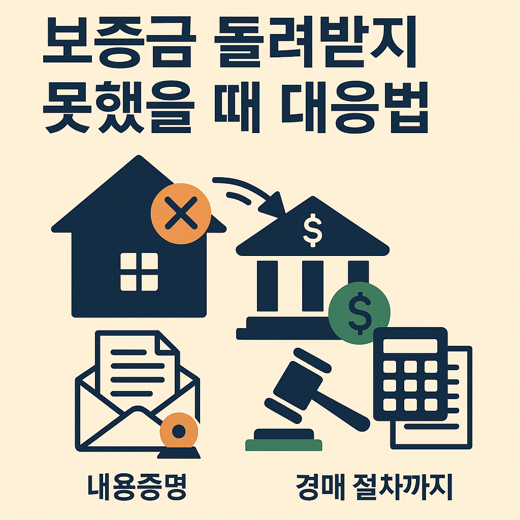 보증금 돌려받지 못했을 때 대응법