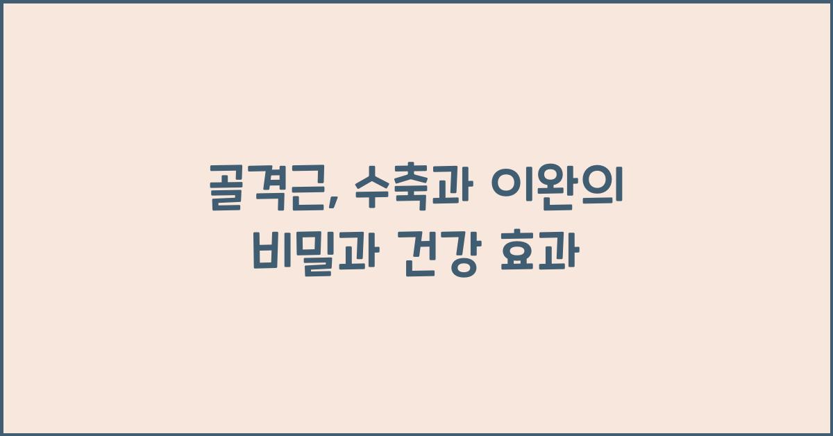 골격근, 수축과 이완