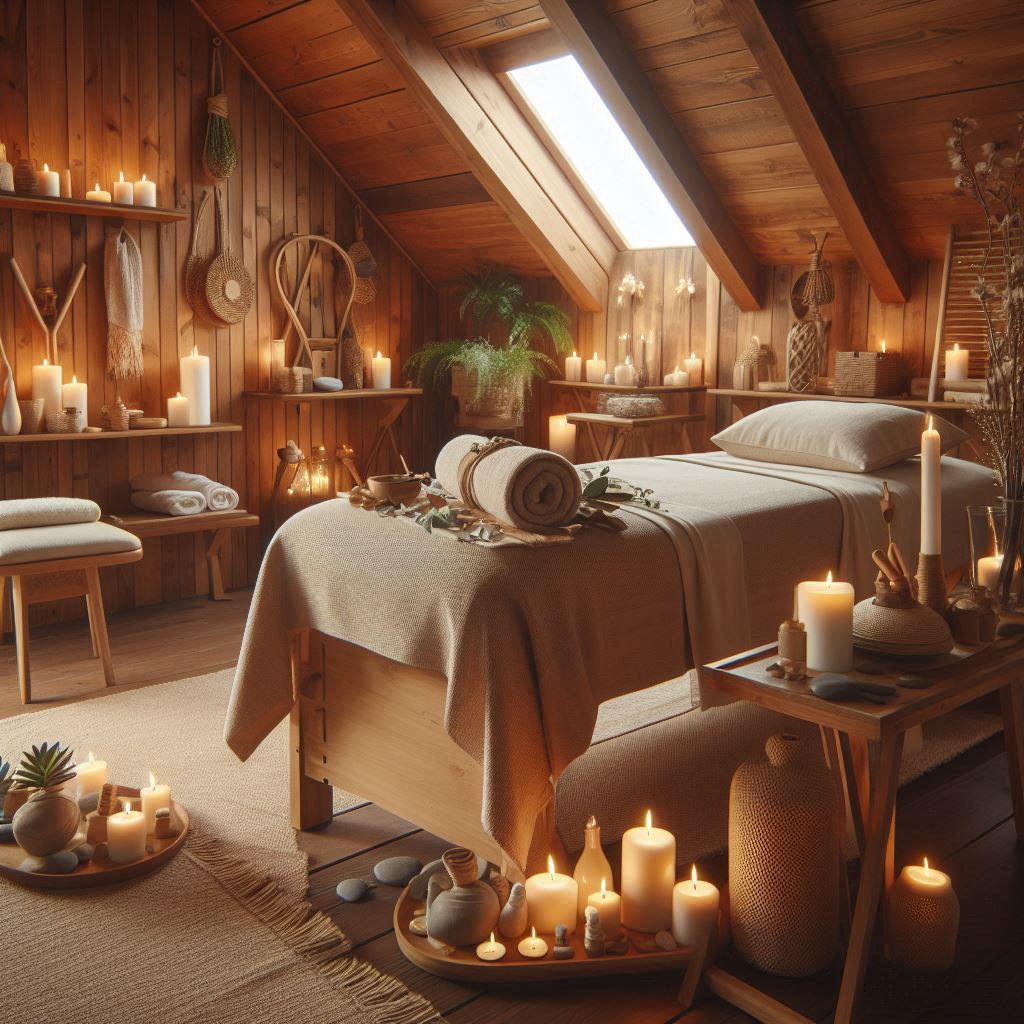 피부,체형관리 샵 배경