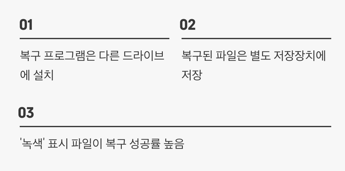 데이터를 구출하는 3가지 원칙
