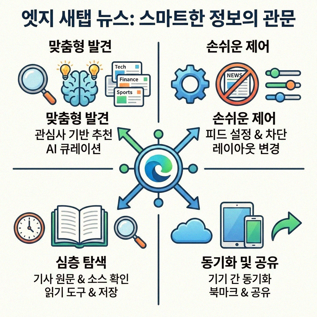 엣지 새탭 뉴스 깔끔하게 숨기는 방법 총정리