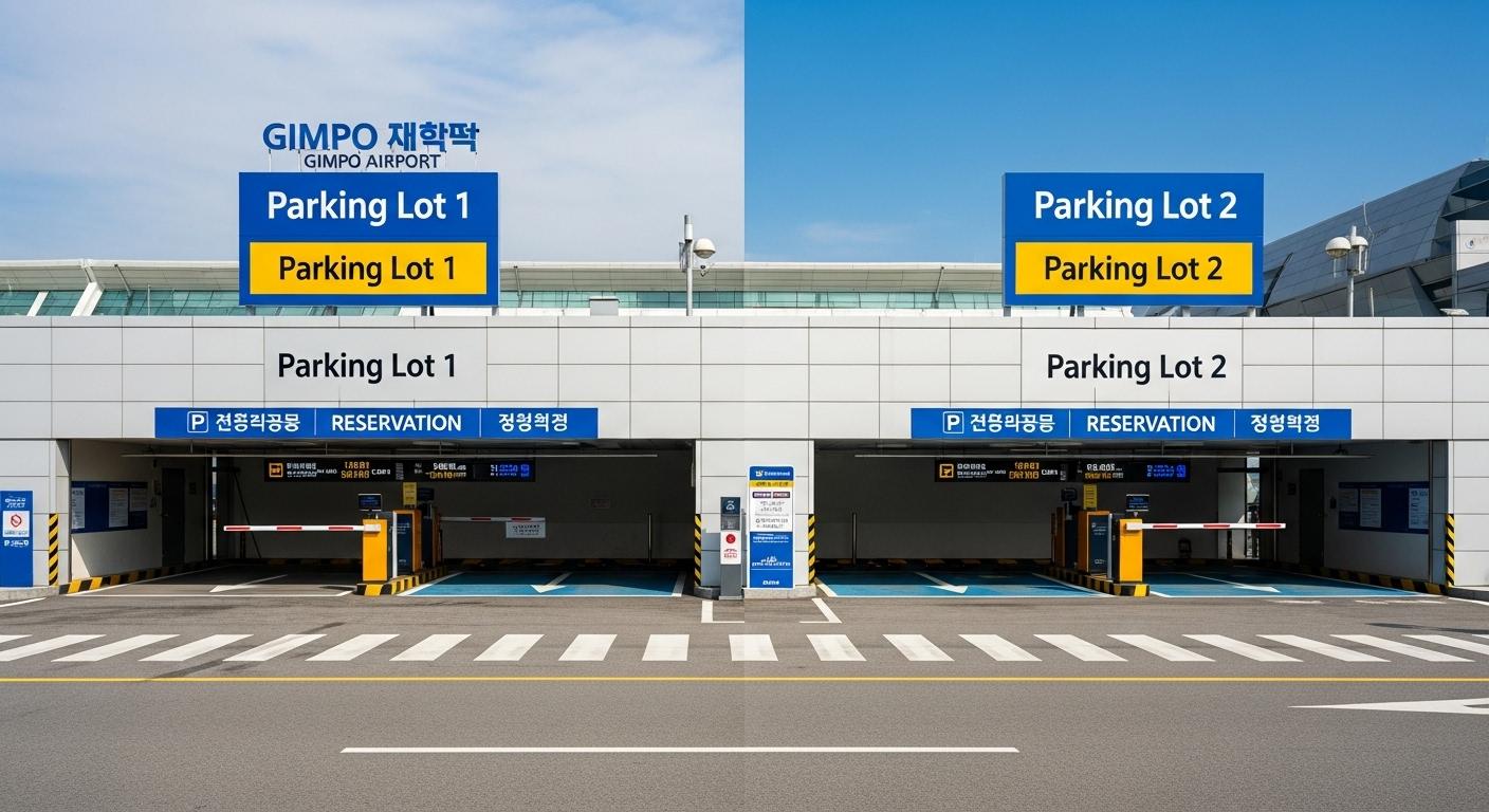 김포공항 주차장예약 1주차장 2주차장