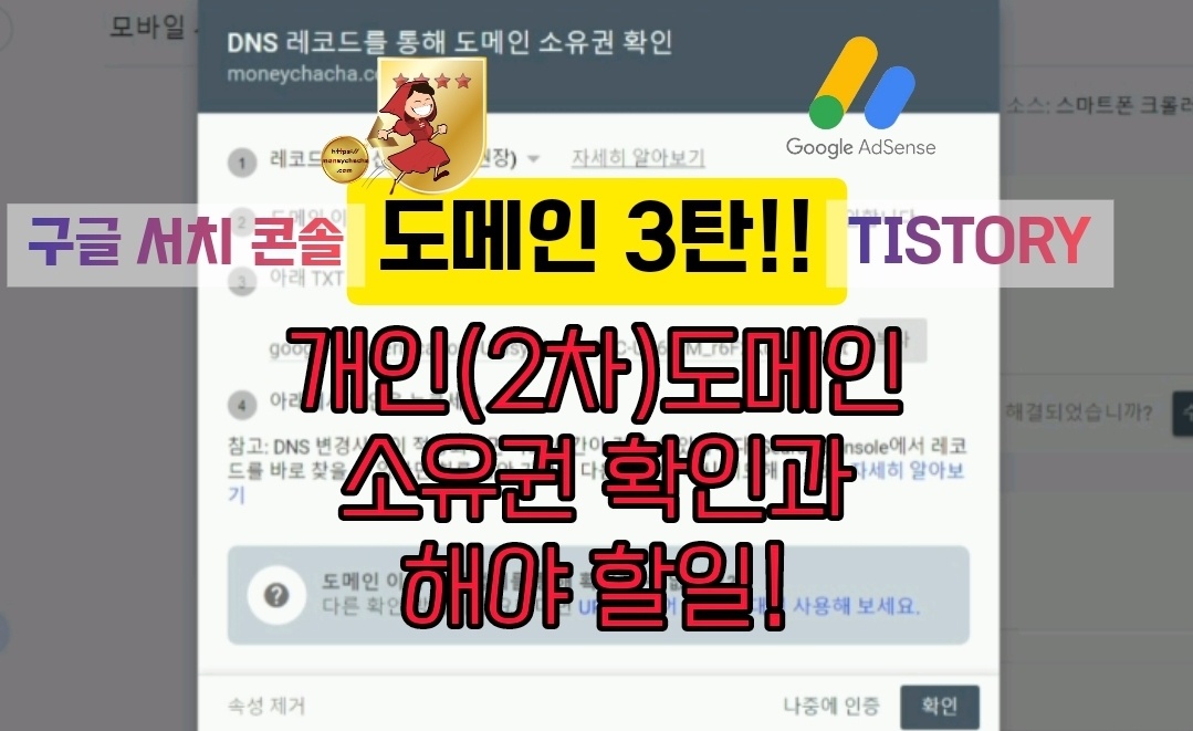 개인 도메인 소유권 확인