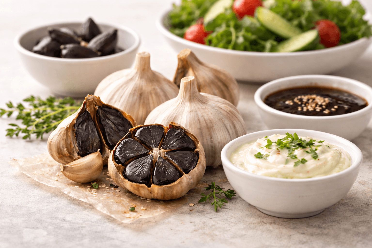 발효 마늘과 기능성 마늘 요리