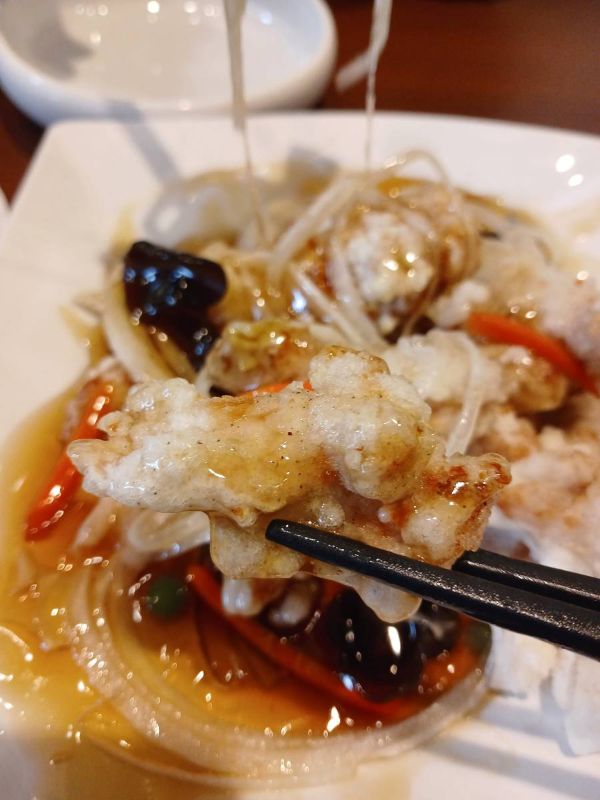 중화가정 탕수육 한젓가락
