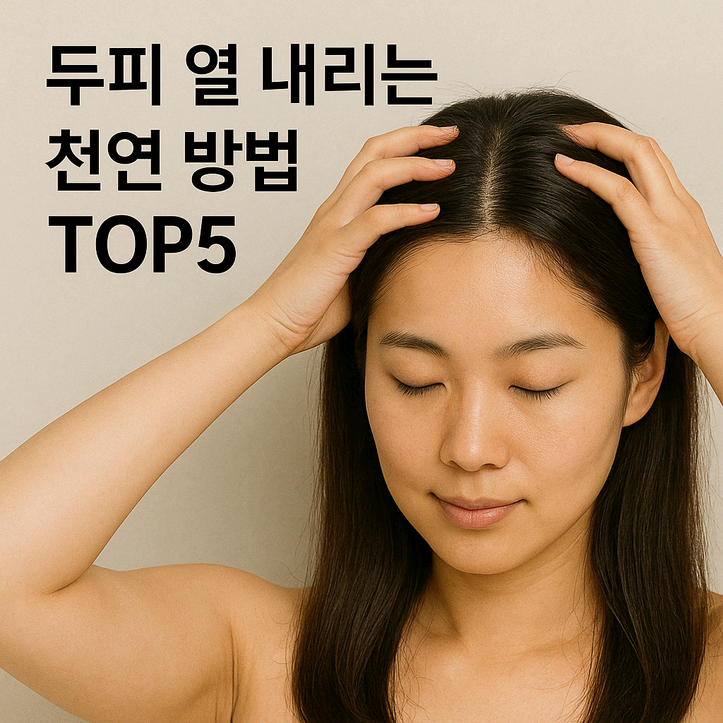 두피 열 내리는 천연 방법 TOP5: 건강한 모발을 위한 필수 관리