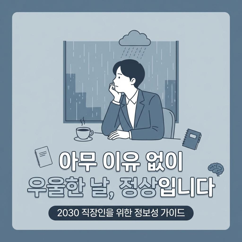 아무 이유 없이 우울한 ,날 정상입니다