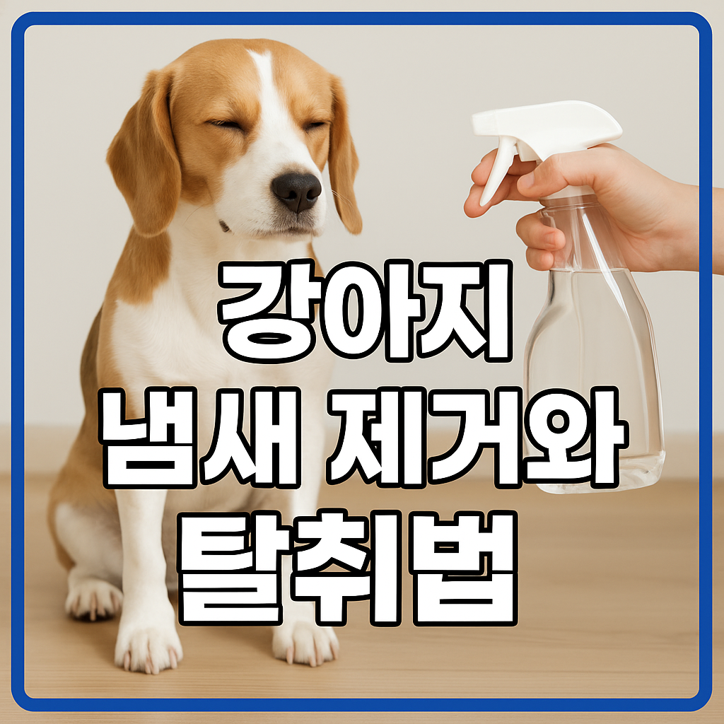강아지 냄새 제거와 탈취법