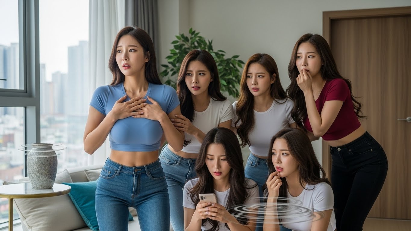 지진에 불안해하는 여성들