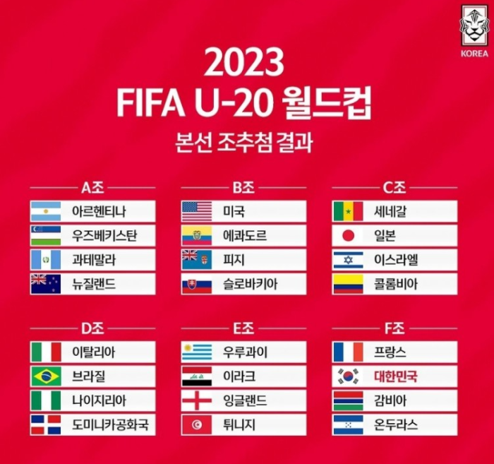 2023 FIFA U-20 월드컵 대한축구협회 이미지입니다.