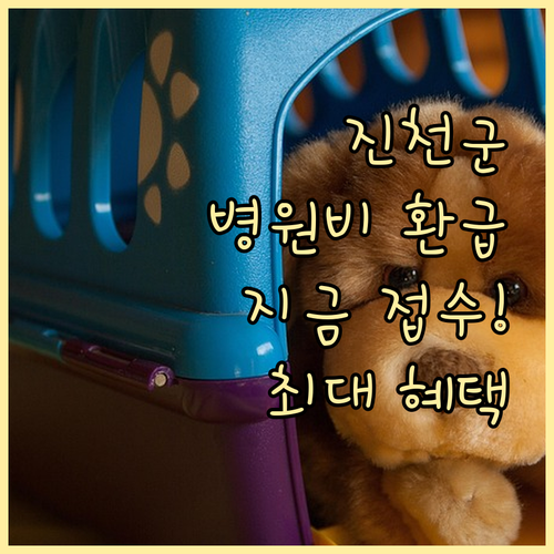 진천군 반려동물 병원비 환급 절차 및..