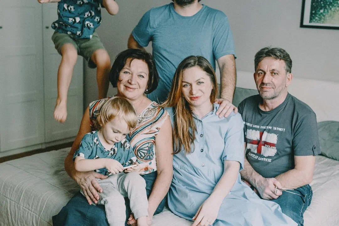 직계가족의 전체 사진