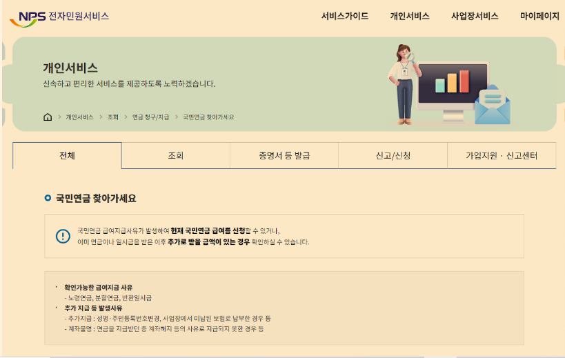 국민연금 환급금 반환일시금 조회 신청방법