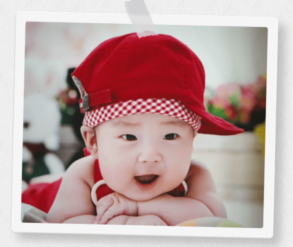 아기때의 제동이