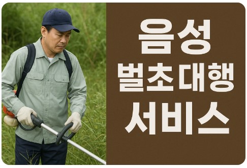 충북 음성 벌초 대행 가격·업체 정리
