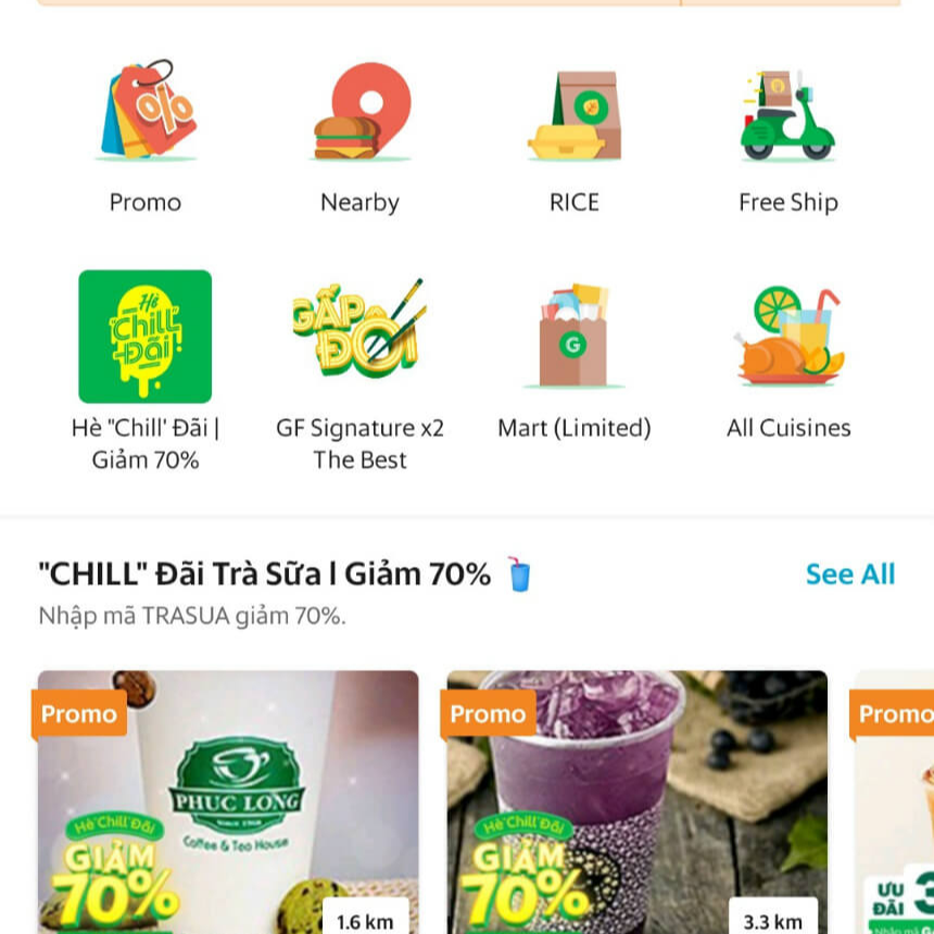 그랩 음식 배달 시키는 방법