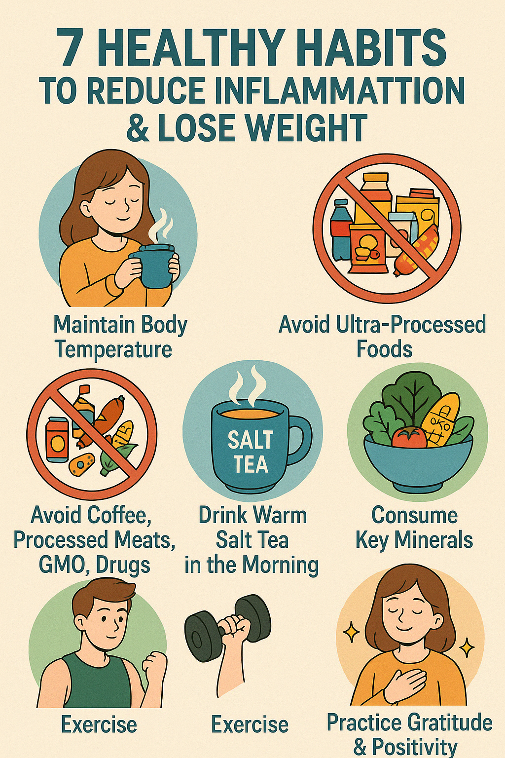 만성 염증 줄이는 7가지 생활 습관으로 건강하게 체중 감량하기 완벽 가이드