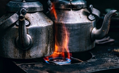 가스 불의 주전자
